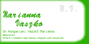 marianna vaszko business card